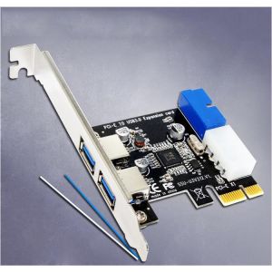 SSU V212 PCI-E to USB 3.0 Desktop Computer Expansion Card With Front 20 Pin Interface