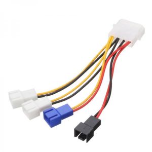 shopping חלקים למחשב 10cm Large 4 Pin IDE to 5V 12V 3 Pin CPU Cooling Fan Power Adapter Cable for Water Pump