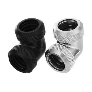 shopping חלקים למחשב OD 14mm Rigid Tube Fittings 90 Degree Hard Tube Compression Fittings Connectors For Water Cooling