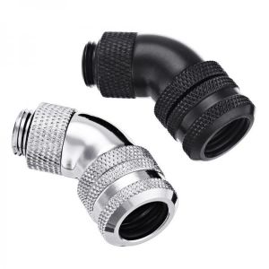 G1/4 Thread 45 Degree Water Cool Fittings PC Water Cooling Joints for 10*14mm Rigid Tube