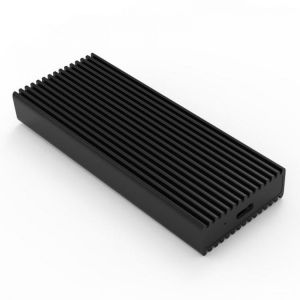 PCle NVME M.2 SSD Hard Disk Enclosure Type-C USB3.1 Gen2 Hard Drive Enclosure 10Gbps black aluminum HDD Cover