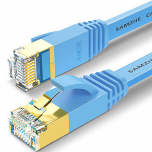 SAMZHE 2m / 5m /10m Networking Cable RJ45 Cat 7 Ethernet Cable Patch Cord 10Gbps LAN Networking Cable