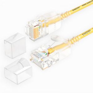 shopping רשתות SAMZHE 0.5~5M 10Gbps Ultrafine CAT6A Yellow Ethernet Patch Cable Slim LAN Networking Cable