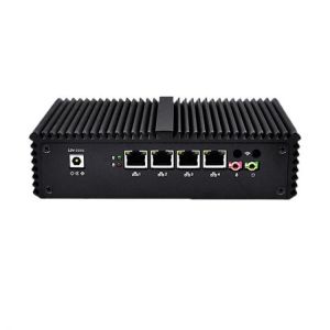 QOTOM Mini Pc Core I5-4200u Barebone 4 Gigabit Ethernet  Machine Micro Industrial Q350G4 Multi-network Port