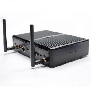 HYSTOU H2 Mini PC i5 7200U Barebone Dual cores Win10 DDR4 Intel HD Graphics 620 3.1GHz Fanless Mini Desktop PC SATA mSATA MIC VGA 