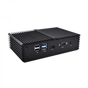 QOTOM Mini Pc Intel Core I7-7500U 4GB DDR4+64GB SSD 8GB+128GB 6 Gigabit Ethernet Machine Micro Industrial Q575G6 Multi-Network Por