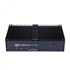 QOTOM Mini Pc Intel I7-7500U 2.7GHz Dual Core 4GB DDR4+64GB SSD 8GB+128GB 6 Gigabit Ethernet Machine Micro Industrial Q575X Multi-