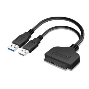 USB 3.0 to SATA Adapter Cable 22 pin For 2.5 inch HDD SSD Adapter Hard Disk Converter Laptop With Extra Power Data Cable