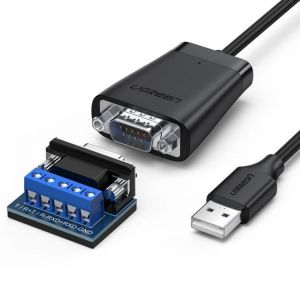 Ugreen USB to RS422 RS485 Serial Port Converter Adapter Cable DB9 Male FTDI Chip Supports Windows 10 8 7 XP and Mac OS Data Cable