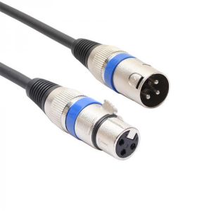 REXLIS 0.3M XLR 3-Pin Male To Female Shielded Microphone Audio Cable