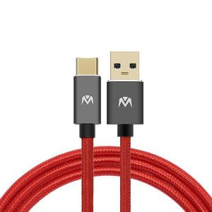MantisTek&reg; T1 1M 1.8M USB 3.0 to Type-C 3A Quick Charge Sync Data Cable