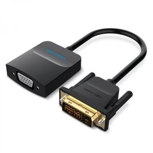 Vention EBBBB 1080P DVI to VGA Converter Video Adapter Cable with Micro USB Power Port