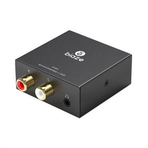 Biaze zh84 Digital Optical Coax Coaxial Toslink to Analog Audio Converter Adapter RCA L/R 2RAC Audio Headphone Amplifier SPDIF to 