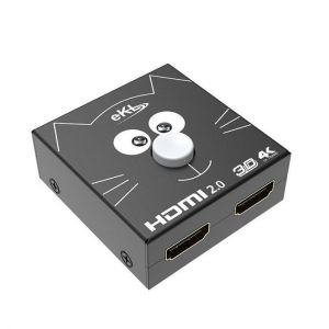 eKL 2H HDMI Switcher 2 In 1 Out / 1 In 2 Out HD 4K Network Box Distributor Computer TV Splitter Monitor Screen Adapter