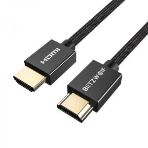 BlitzWolf BW-HDC1 High-Definition Multimedia Interface A-A Cable 4K@60Hz HD 3D Capable 18Gbps Broad Compatibility Audio Video Cabl