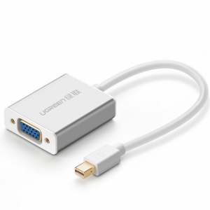 UGREEN MD107 Mini DP To VGA Cable 1080P Video Cable with 3.5 Audio Output Connector Adapter for Macbook HDTV
