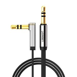 Ugreen AV119 3.5mm Aux Audio Flat Cable 90 Degree Right Angle 1m 1.5m