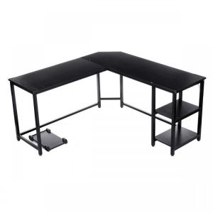 Modern Office L-shape Computer Desk Corner PC Table Laptop Desk Workstation Home Office Desk