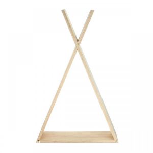 Nordic Wooden Triangle Shelf Wall Hanging Storage Rack Bookshelf Office Home Decorations Stand
