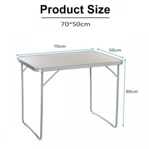 Portable Folding Table Laptop Desk Study Table Aluminum Camping Table with Carrying Handle and  Foldable Legs Table for Picnic Bea