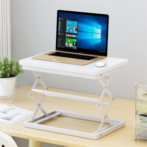 shopping רהיטים למשרד W50 Sit Stand Foldable Laptop Desk Adjustable Height Desk Foldable Office Desk Simple Modern Desk Stand 4-Position Height Adjustme