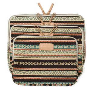 shopping תיקי לפטופ Bohemian Soft Canvas Laptop Sleeve Bag