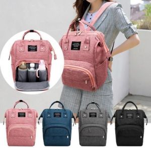New Fashion Large Travel Mommy Backpacks Solid Color Oxford Cloth Baby Nursing Nappy Bags Waterproof Casual Travel Backpack for Ba