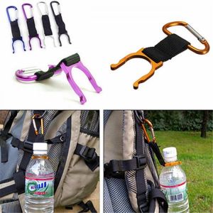 shopping קמפינג וטיולים IPRee Camping Hiking Water Bottle Carabiner Buckle D Shape Strap Keychain Holder