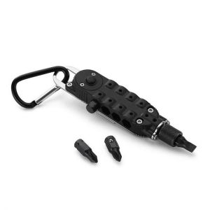 IPRee&reg; Multifunctional EDC Mini Bottle Opener Carabiner Screwdriver Camping Combination Tool Kits