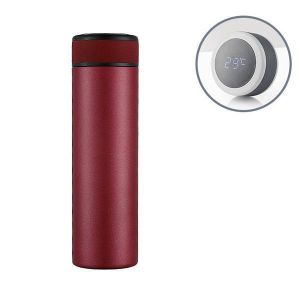 IPRee&reg; 500ml LCD Temperature Display Water Bottle Stainless Steel Vacuum Thermos Insulated Cup