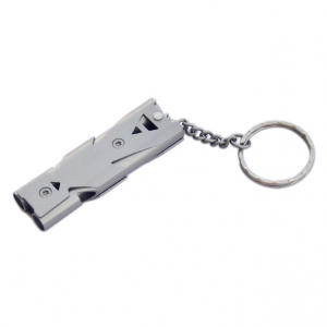 IPRee Outdoor Double Tube 150db Whistle Camping Survival Stainless Steel Apito Sounder