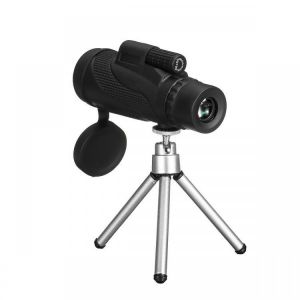 shopping ציוד דיג וציד 40x60 9500m HD Zoom Monocular BK4 Telescope Night Vision + Tripod For Mobile Phone