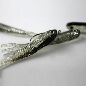 shopping ציוד דיג וציד 10pcs Soft Lure Natural Gray fishing Lures Worm Freshwater Salt Water