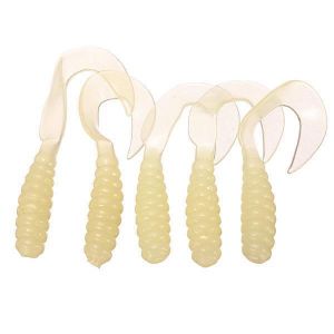 Silicone Fishing Worm Luminous Lures Soft Bait Bass Lures