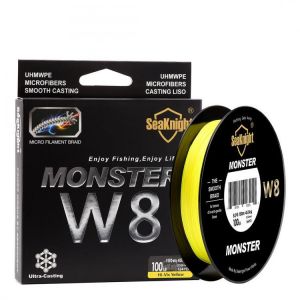 SeaKnight MONSTER W8 150M Fishing Line Braid 8 Strands Smooth Super Line PE Multifilament 20-100LB