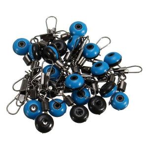 shopping ציוד דיג וציד 20Pcs Fishing Barrel Swivel Solid Ring Interlock Snap Pin Connector Accessories