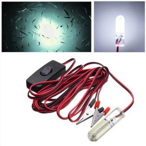 ZANLURE 12V 12W Cool/ Warm White Underwater LED Fishing Light Night Boat Attracts Fish