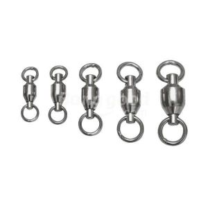 Stainless Steel Ball Bearing Swivel Solid Ring Fishing Accessories