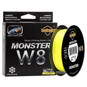 SeaKnight 500M/546YDS MONSTER W8 Braided Fishing Lines 8 Weaves Wire Smooth PE Multifilament Line