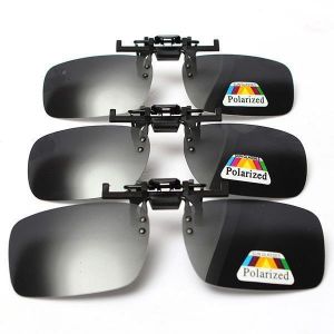 shopping אופניים, קורקינט וציוד רכיבה Polarized  Clip On Sunglasses Glasses Lens