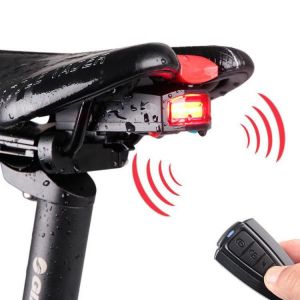 ANTUSI A6 3 in 1 Bicycle Wireless Rear Light Cycling Remote Control Alarm Lock Fixed Position Mountain Bike Smart Bell COB Tailigh