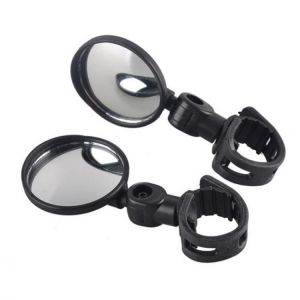 BIKIGHT 1pc Mini Adjustable 360&deg; Rotation Bike Mirror Cycling Bicycle Handlebar Flexible Rearview Mirror