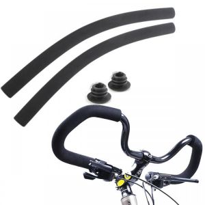 BIKIGHT Bicycle Cycling Foam Butterfly Handlebar Cover With Plug Dull Polish Bike Handle