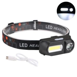 XANES 700LM XPE+COB LED HeadLamp USB Interface Waterproof Outdoor Camping Hiking Cycling Fishing Light