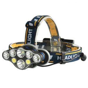 XANES&reg; 2606-8 3300LM 2T6+4*XPE+2*COB LED Headlamp 8 Modes Camping Cycling Hunting Emergency Lantern