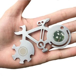 BIKIGHT 10 in 1 Multi EDC Repair Tool Outdoor Mountain Bike Survival Card Multifunction Card Tool