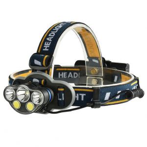 XANES 2606-5 1300LM T6+2*XPE+2*COB 8 Modes Camping Bicycle Headlamp Need 2*18650 Battery USB Rechargeable