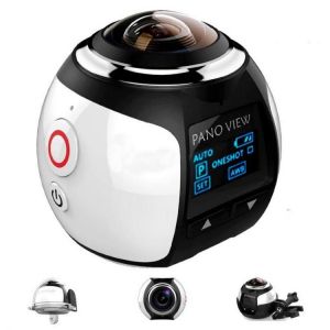 XANES 360&deg; Mini WiFi Panoramic Video Camera 2448P 30fps 16MP Photo 3D Sports DV VR Video And Image ABS