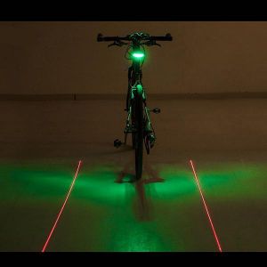 Bike Bicycle LED Laser Beam Rear Tail Light Safety Emergency Light  Alarm Lamp