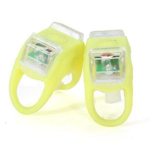 Bicycle Bike Silicone LED 3 Mode Flashlight Safety Warning Light